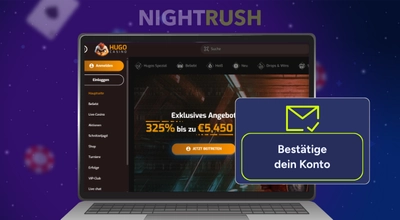Hugo Casino Anmeldung bestätigen