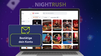 Monro Casino Spielerkonto bestätigen