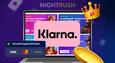 Klarna als deine Einzahlungsmethode auswählen