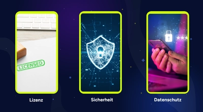 Lizenz, Sicherheit und Datenschutz im Online Casino