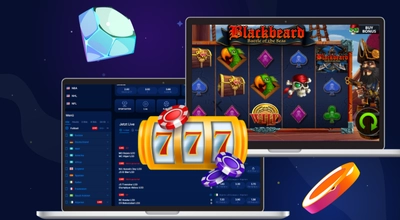 Sportwetten und Casino Spiele.