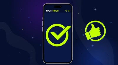 Mobile version des Online Casinos auf Nightrush