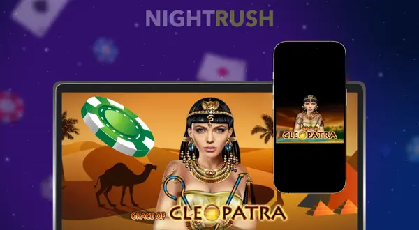 Grace of Cleopatra auf einem Computer und Smartphone Bildschirm
