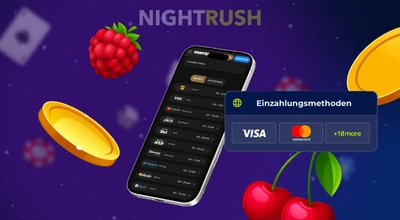 Einzahlungsmethoden wie Visa und Mastercard.