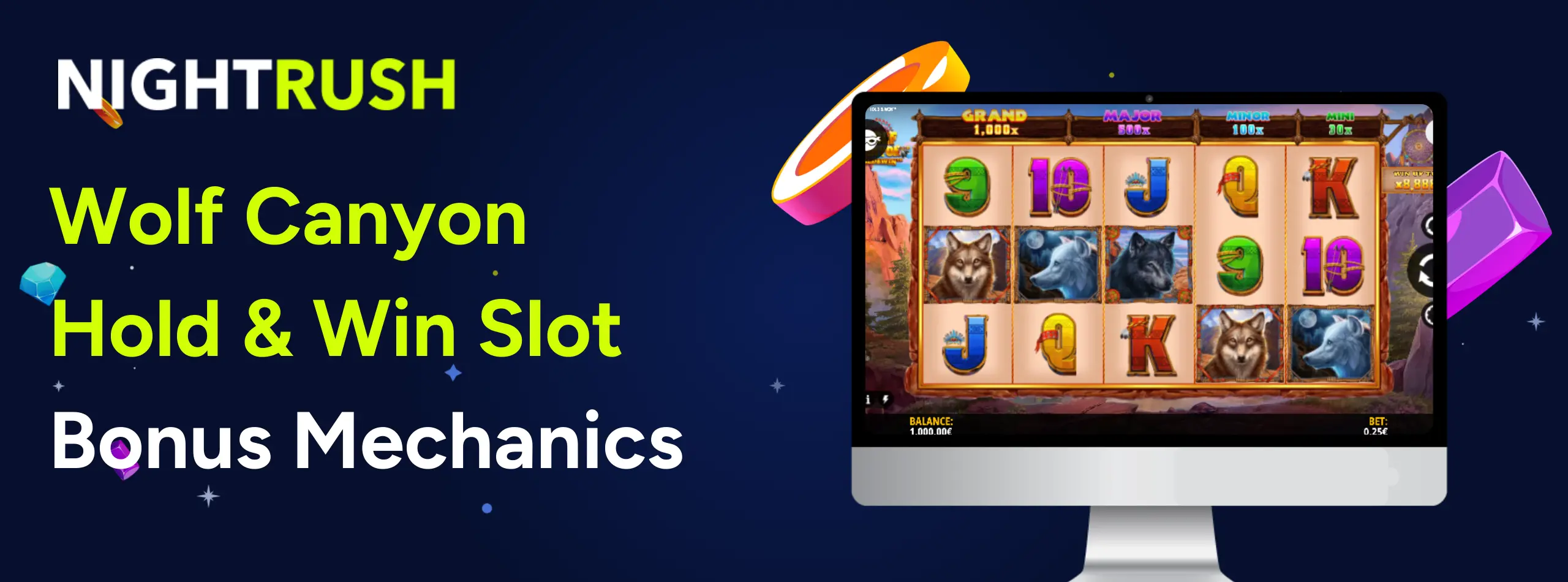  Wolf Canyon Hold & Win Bonusmechaniken