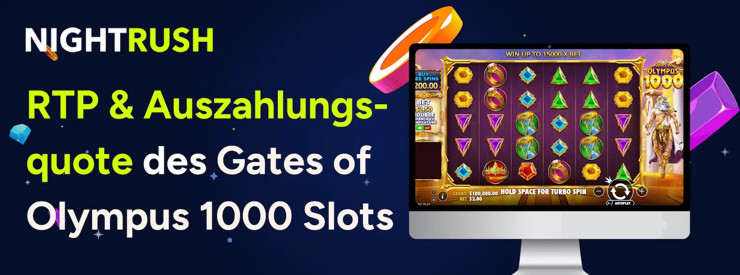 RTP & Auszahlungs-quote des Gates of Olympus 1000 Slots