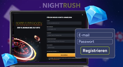 Registrierungsseite von Instant Casino.