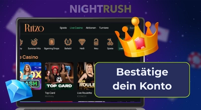 Ritzo-Verifizierungsformular zur Anforderung von Benutzerinformationen zur Identitätsbestätigung.