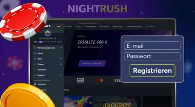 Jet Casino Webseite mit Bonus und Registrierung