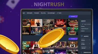 Jet Casino mit Spielauswahl und Live Casino