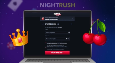 Zugangsdaten im Mafia Casino Registrierungsformular eingeben