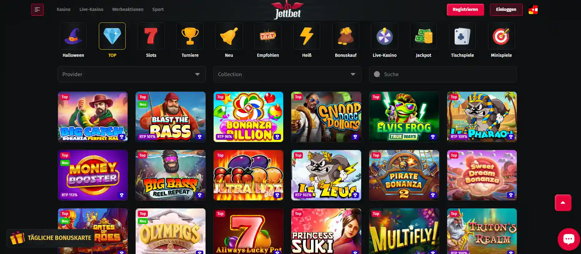 JettBet Casino mit Top Casinospielen und Spielautomaten
