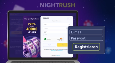 PokoBet Casino Startseite mit Registrierungsformular