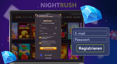 Dragonia Casino mit Registrierungsformular