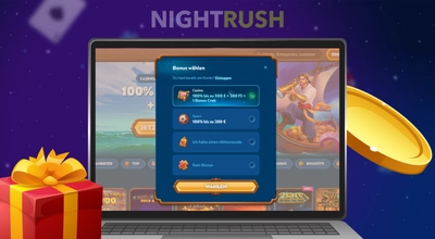 Ein Casino Konto registrieren.