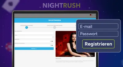 Wolfy Casino Registrierungsformular