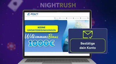 Wolfy Casino Konto bestätigen