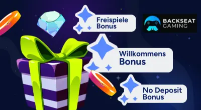 Verschiedene Casino Boni, darunter Willkommensbonus, Reload-Bonus, No Deposit Bonus und Freispiele