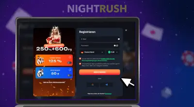 Beef Casino Regsitrierungsformular