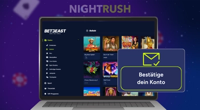 Bestätige dein Konto bei Betbeast Casino.