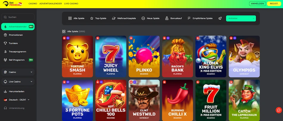 BetPRIMEIRO Casino Spiele und Slots