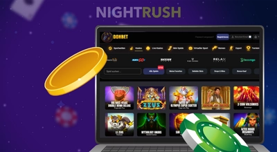 Donbet Spiel-Lobby mit Casinospielen und Slots.