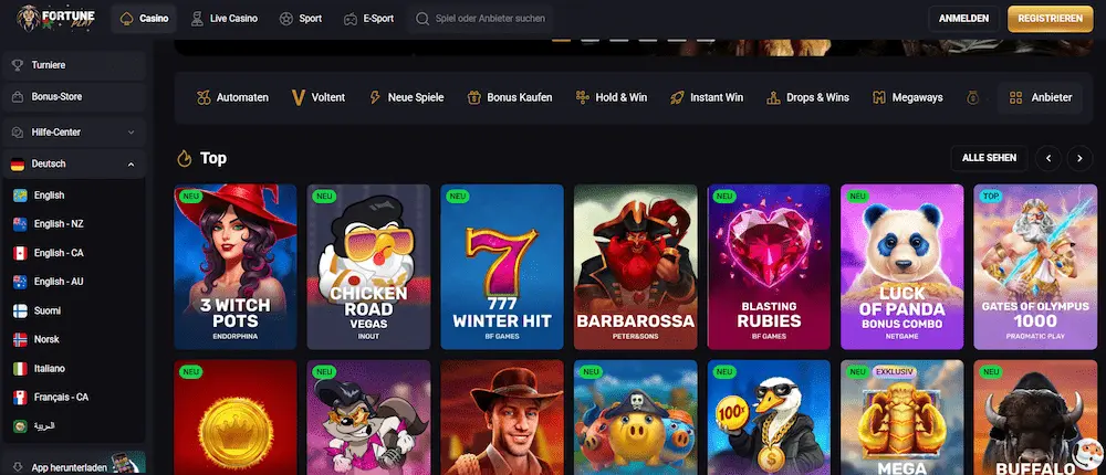 Fortune Play Casino Top Slots