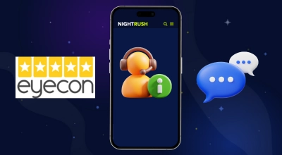 Smartphone-Bildschirm mit dem Kontaktformular eines Casinos für den Kundensupport.