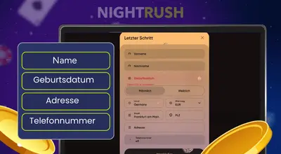 Anmeldeformular von Ludios Casino