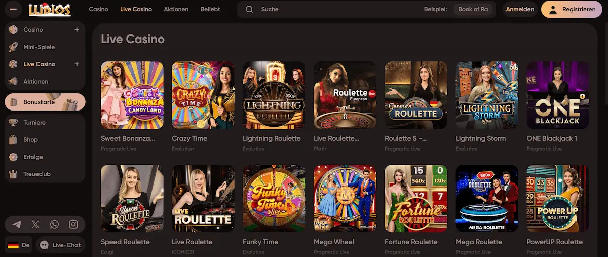 Ludios Casino Live Casino