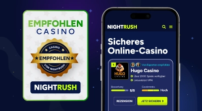 NightRush Casino-Lizenz und sicheres Online-Casino.