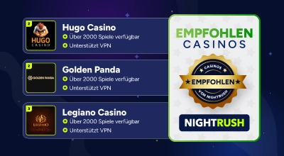 NightRush-zertifiziertes Online-Casino mit gültiger Glücksspiellizenz.