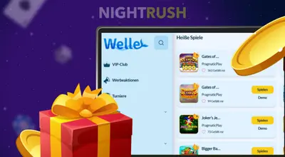 Welle Casino mit Spielautomaten und Bonus