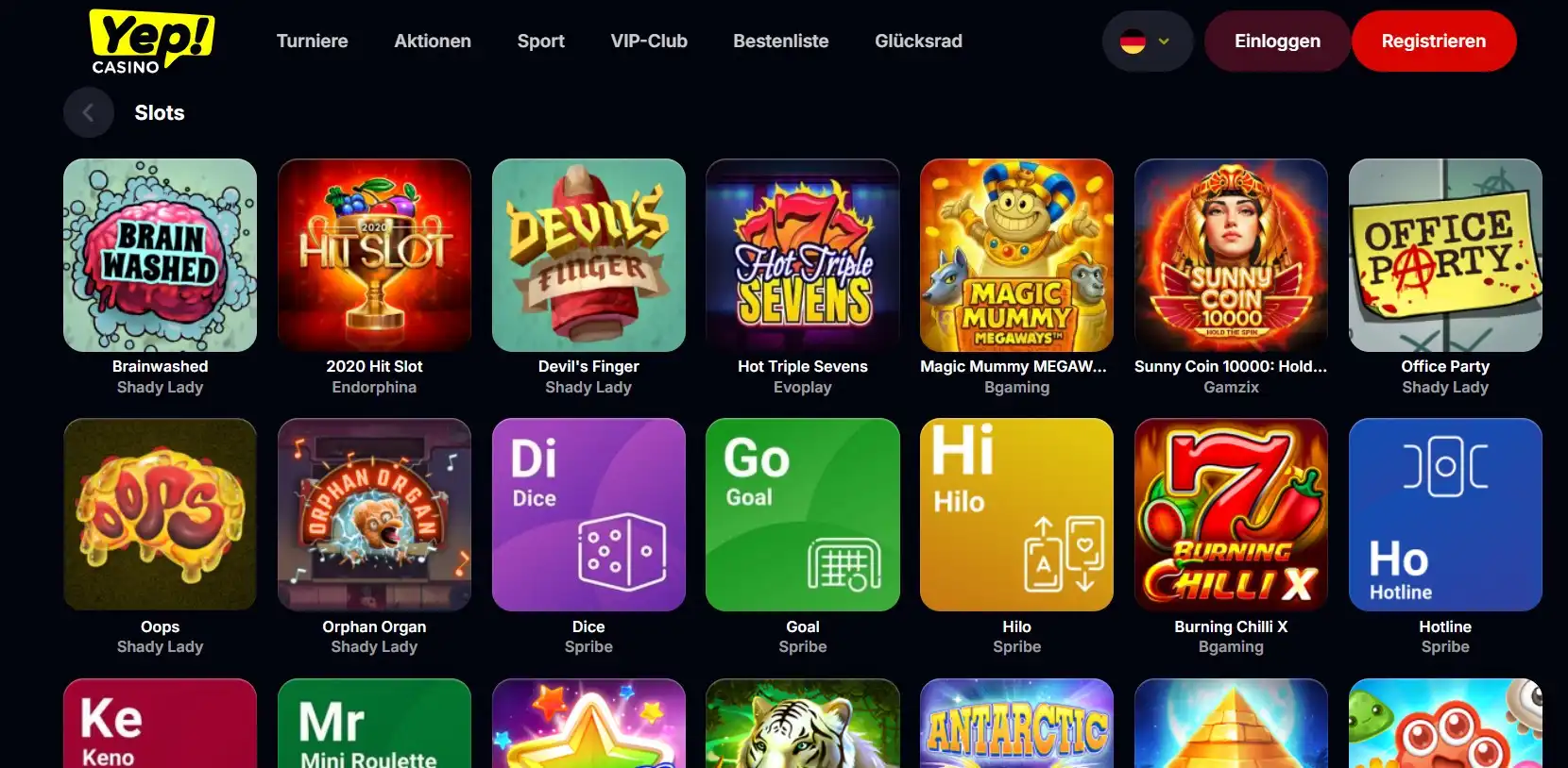 Yep Casino Spielautomaten
