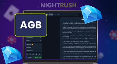 Bonusbedingungen eines Online Casino