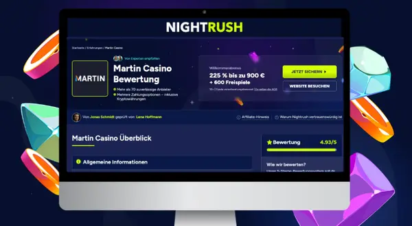 Nightrush Test und Bewertung von Martin Casino