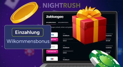 Einzahlung und Willkommensbonus im Online Casino