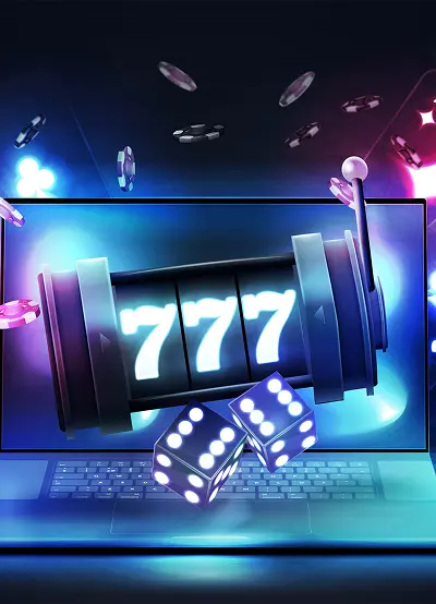 Anzeige des Spielautomaten mit 777-Symbolen