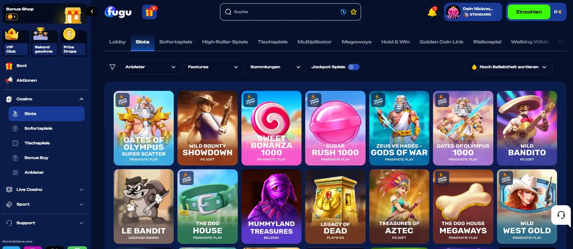 Fugu Casino Spielautomaten