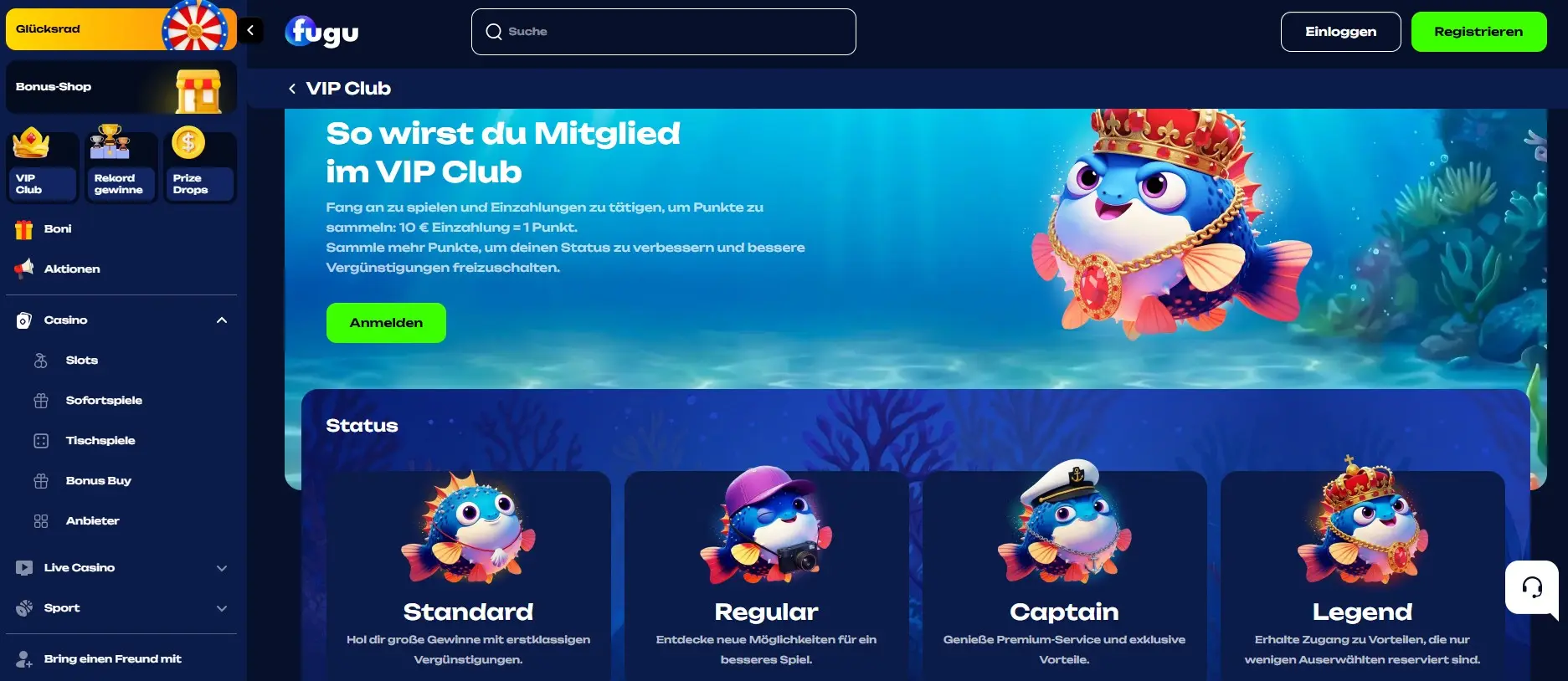 Fugu Casino VIP Club