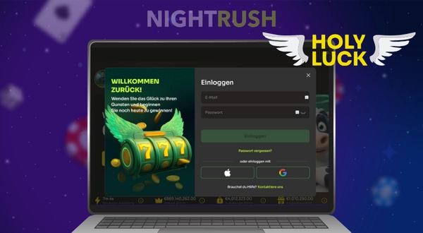 Holyluck Casino Anmeldeformular