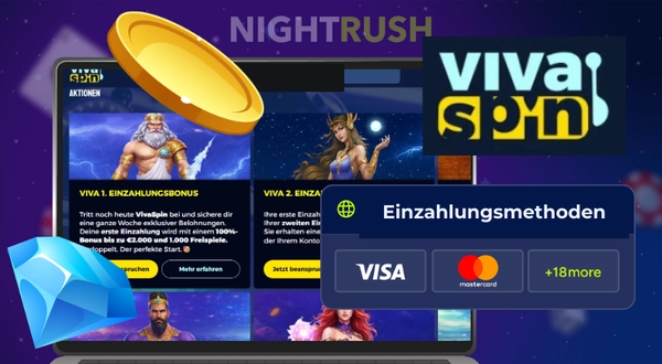 Vivaspin Casino Registrierung und Einzahlung