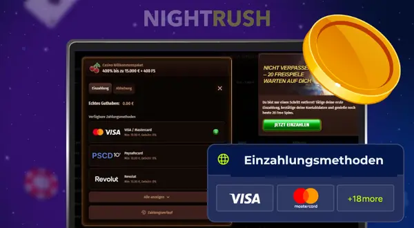 WestAce Casino Einzahlungsmethoden