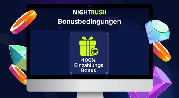 Bonusbedingungen für einen 400% Einzahlungsbonus