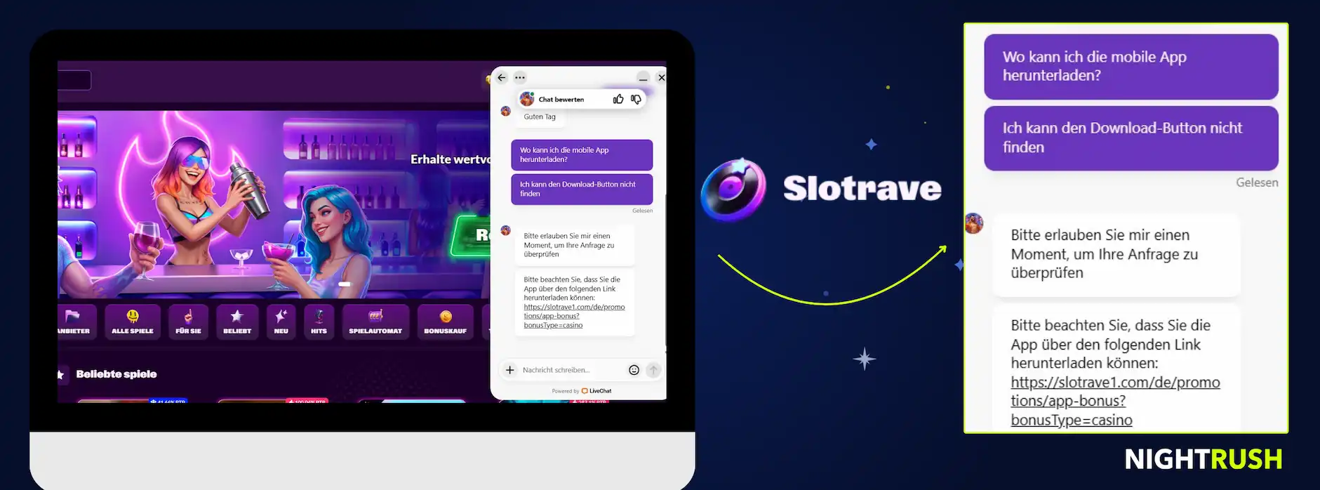 Slotrave Casino Live-Chat