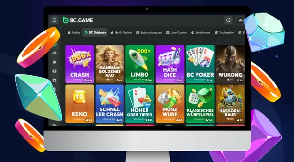 BC.Game Auswahl an Casino Spielen und Slots