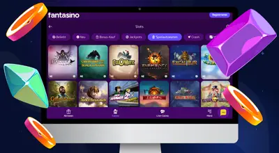 Fantasino Casino Auswahl an Casinospielen und Slots