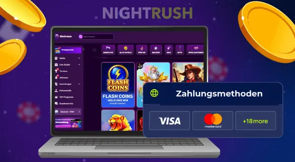 Verfügbare Zahlungsmethoden bei Slotrave Casino