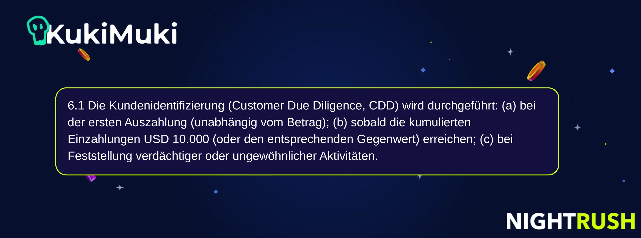KukiMuki Casino KYC-Auslöser