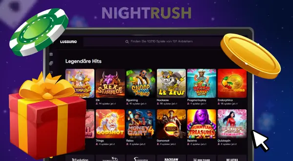Lussurio Casino Spiele-Seite